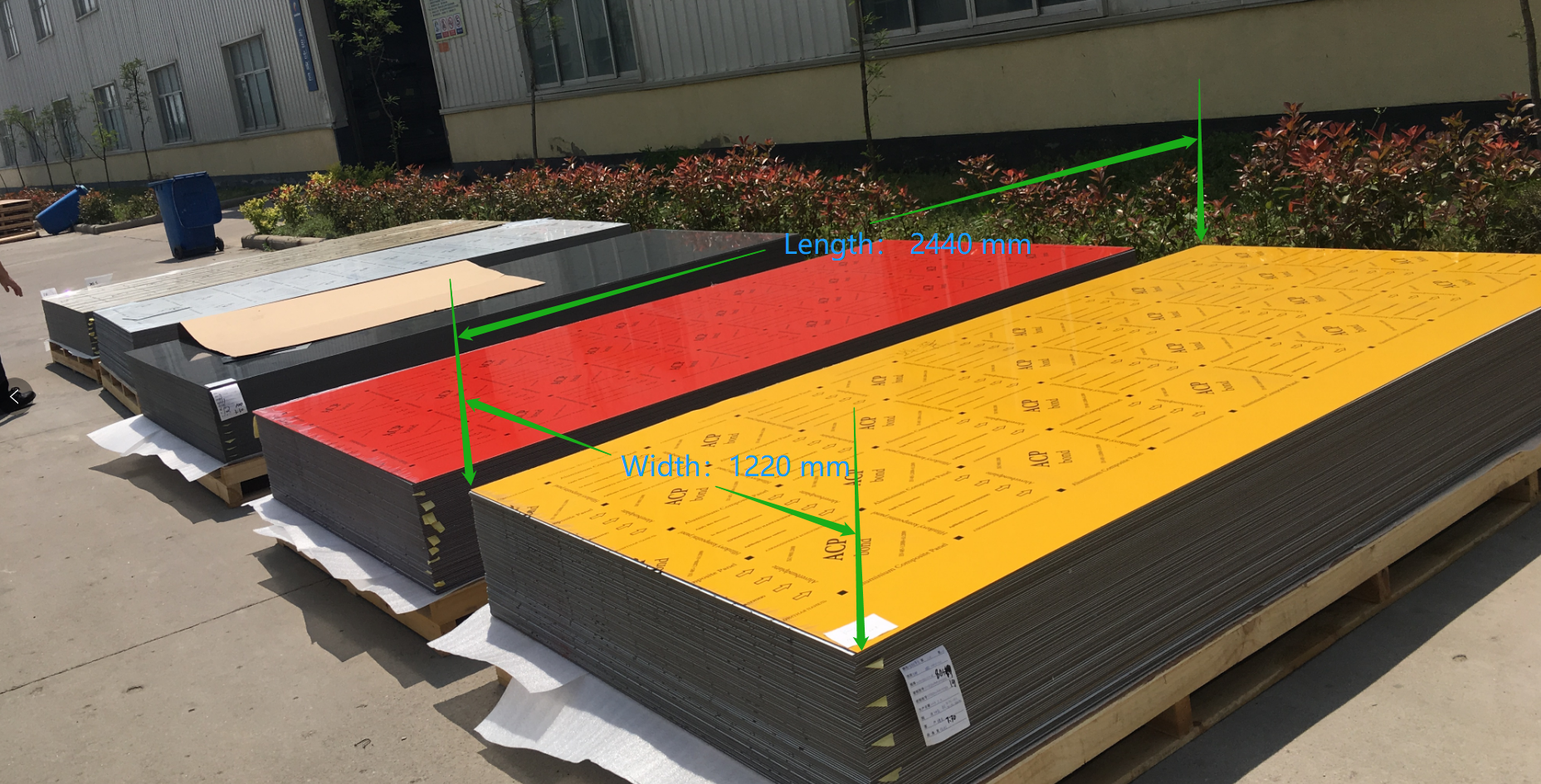 Conversion of Aluminum Composite Plate Dimensions