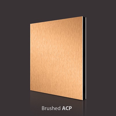 Brushed Copper Aluminum Composite Panel