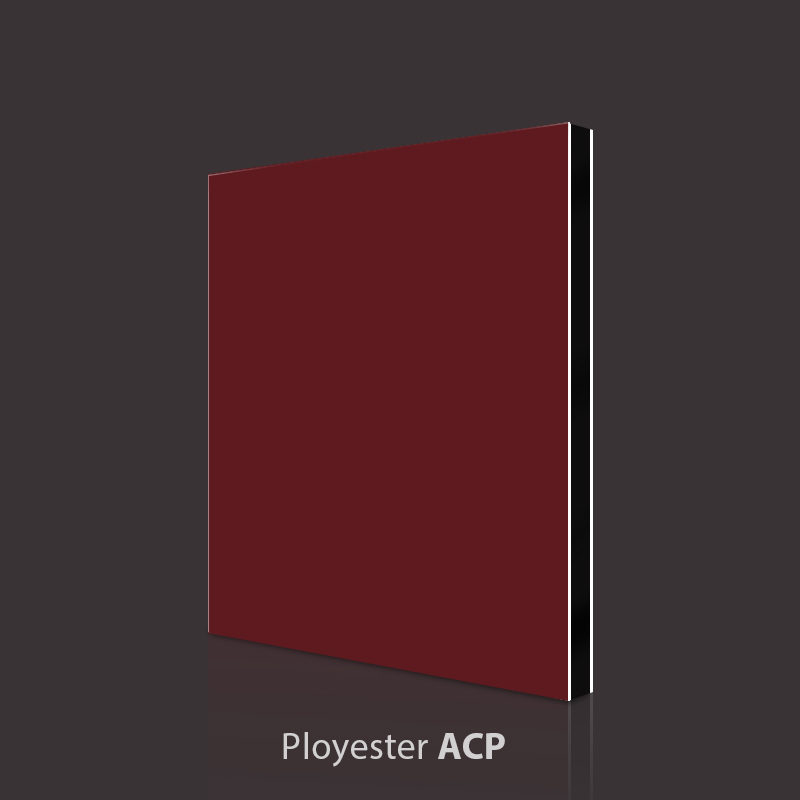 Deep Rose Red Aluminum Composite Panel