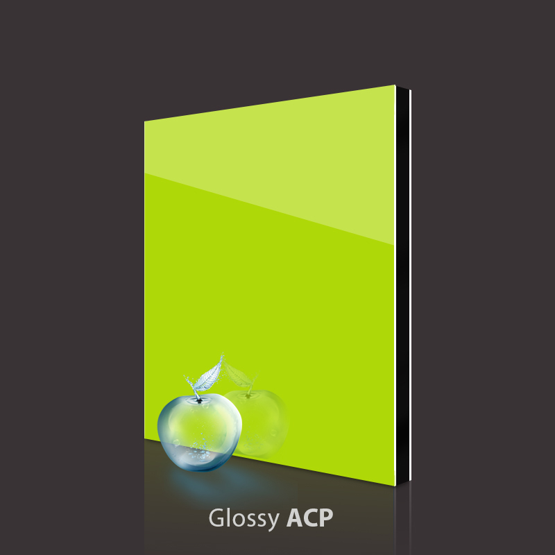 Glossy Telecom Green PVDF Aluminum Composite Panel